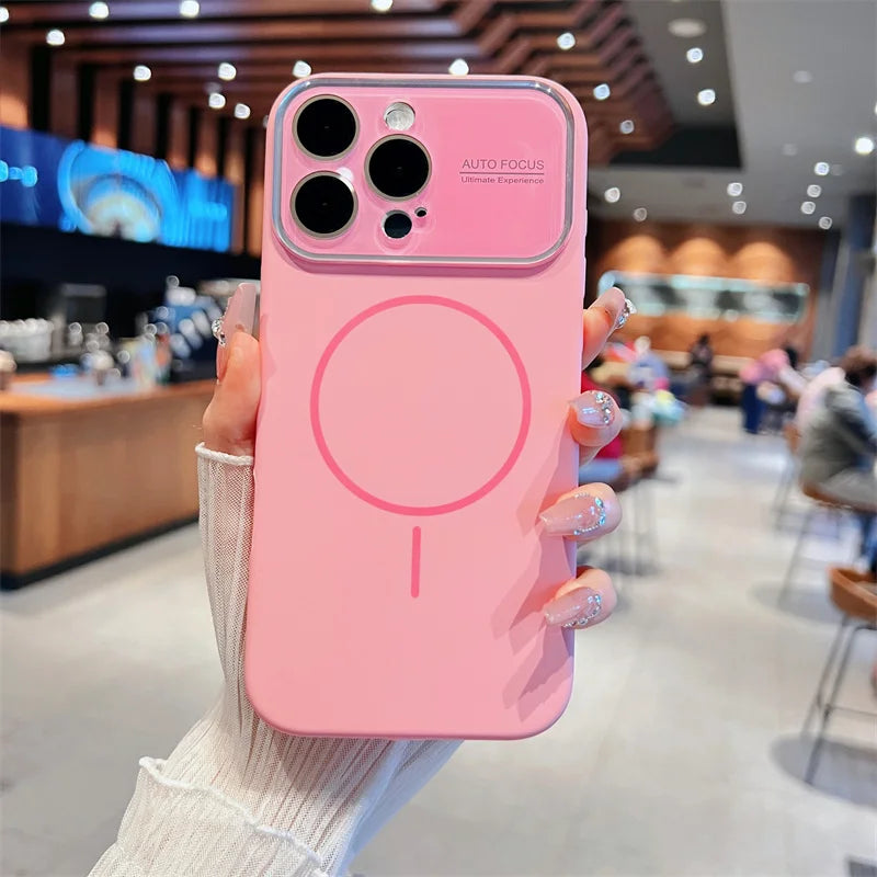 Auto-Focus Magnetic Silicone iPhone Case
