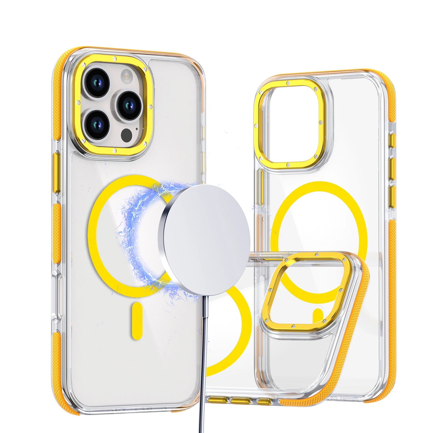 Shockproof Clear Magnetic iPhone Case