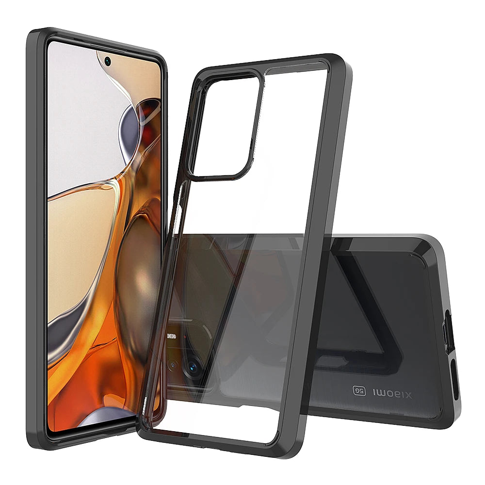 Clear Phone Case For Xiaomi Mi 11T 13T Case Transparent Soft Cover For Xiaomi Mi 11T Pro Anti Scratched Resistant Acrylic Cases