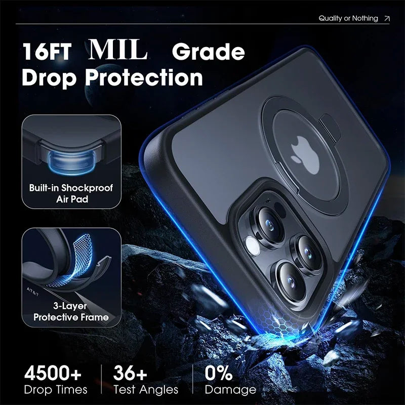 Magnetic Ring Stand iPhone Case