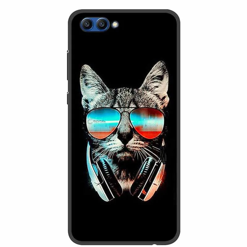 For Honor View 10 Case Luxury Silicone TPU Soft Cover Phone Case For Huawei Honor V10 Funda Shockproof Fashion Cartoon Coque