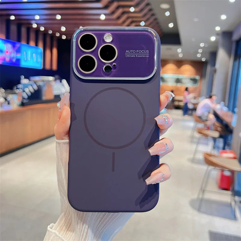 Auto-Focus Magnetic Silicone iPhone Case