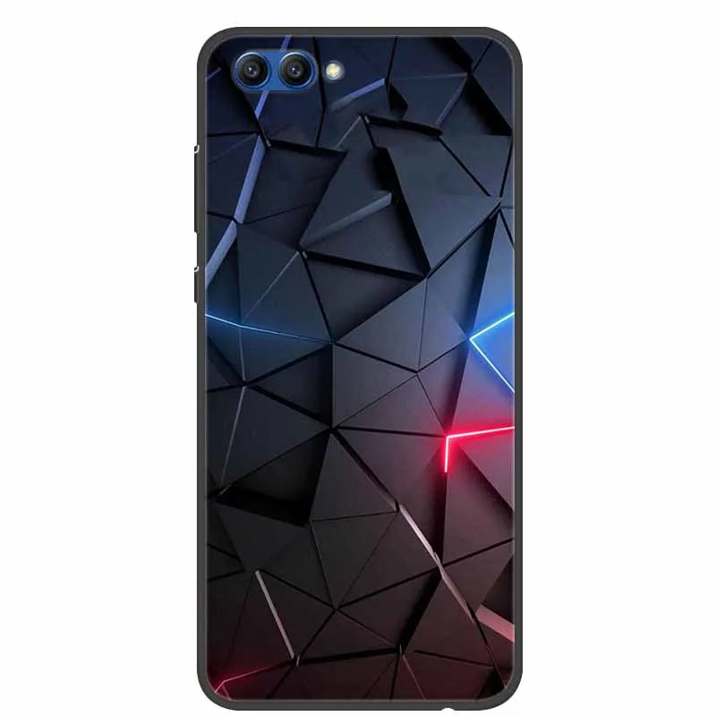 For Honor View 10 Case Luxury Silicone TPU Soft Cover Phone Case For Huawei Honor V10 Funda Shockproof Fashion Cartoon Coque