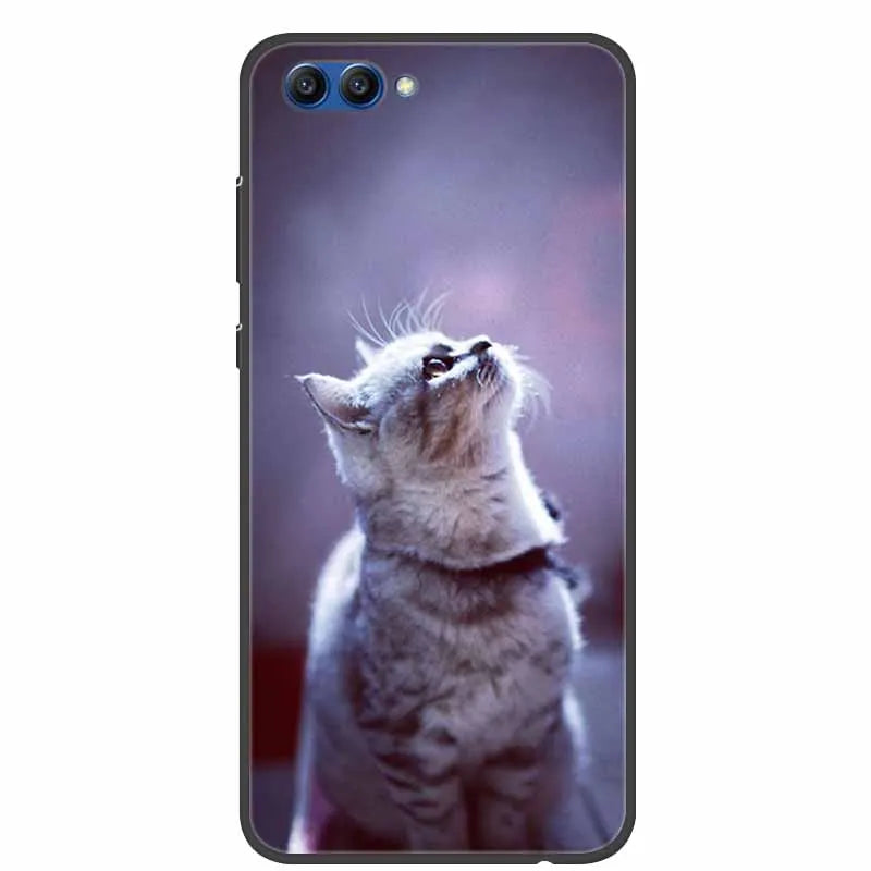For Honor View 10 Case Luxury Silicone TPU Soft Cover Phone Case For Huawei Honor V10 Funda Shockproof Fashion Cartoon Coque