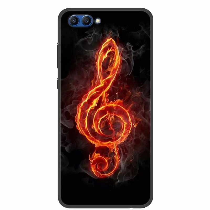 For Honor View 10 Case Luxury Silicone TPU Soft Cover Phone Case For Huawei Honor V10 Funda Shockproof Fashion Cartoon Coque