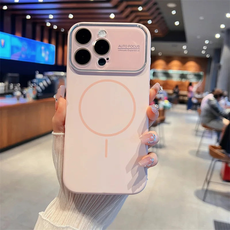 Auto-Focus Magnetic Silicone iPhone Case