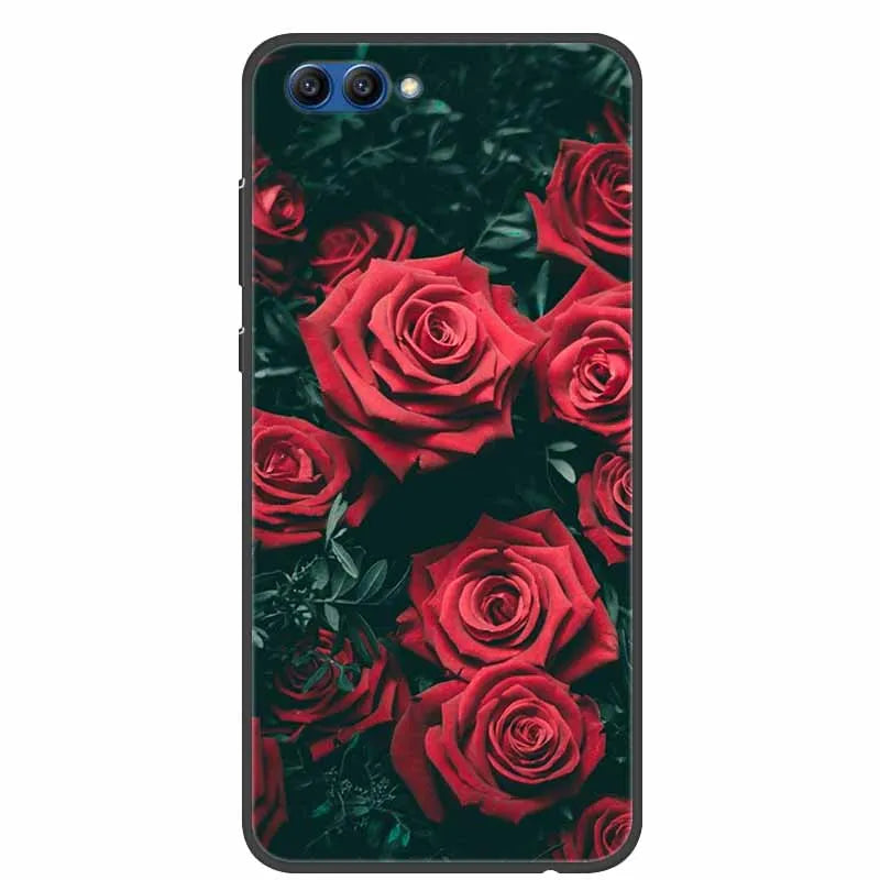For Honor View 10 Case Luxury Silicone TPU Soft Cover Phone Case For Huawei Honor V10 Funda Shockproof Fashion Cartoon Coque