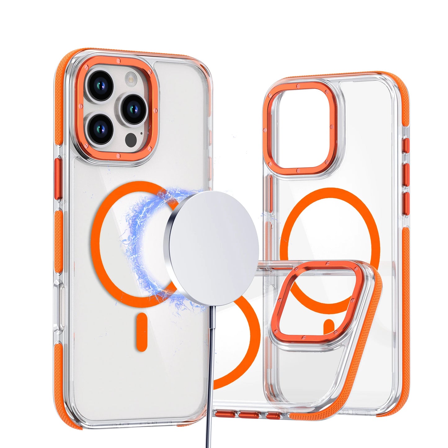 Shockproof Clear Magnetic iPhone Case