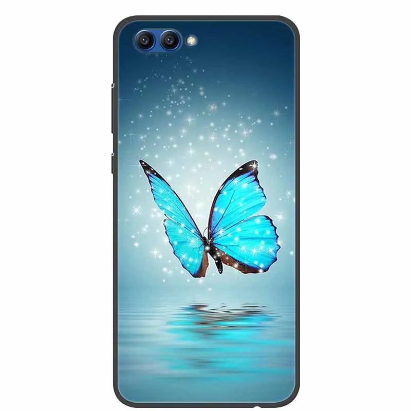 For Honor View 10 Case Luxury Silicone TPU Soft Cover Phone Case For Huawei Honor V10 Funda Shockproof Fashion Cartoon Coque