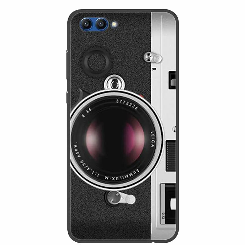 For Honor View 10 Case Luxury Silicone TPU Soft Cover Phone Case For Huawei Honor V10 Funda Shockproof Fashion Cartoon Coque
