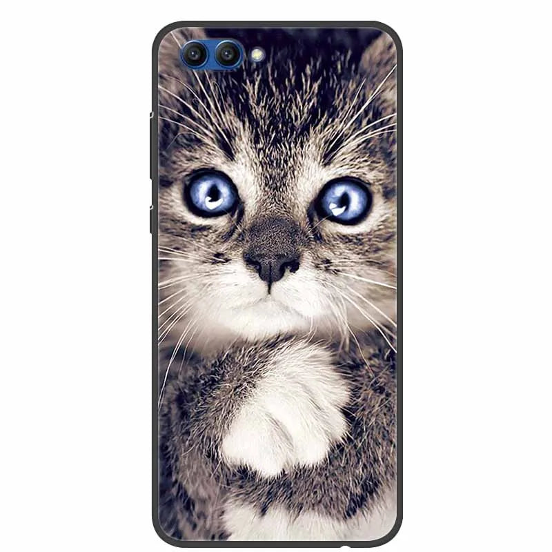 For Honor View 10 Case Luxury Silicone TPU Soft Cover Phone Case For Huawei Honor V10 Funda Shockproof Fashion Cartoon Coque