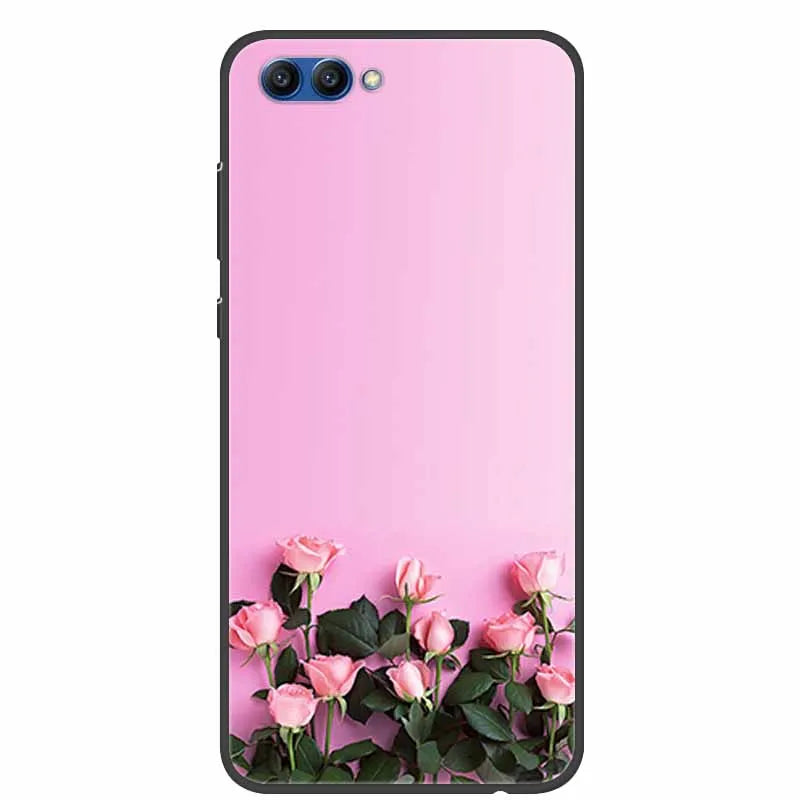 For Honor View 10 Case Luxury Silicone TPU Soft Cover Phone Case For Huawei Honor V10 Funda Shockproof Fashion Cartoon Coque