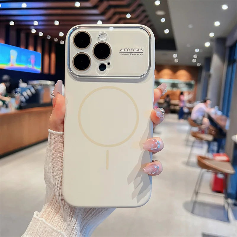 Auto-Focus Magnetic Silicone iPhone Case