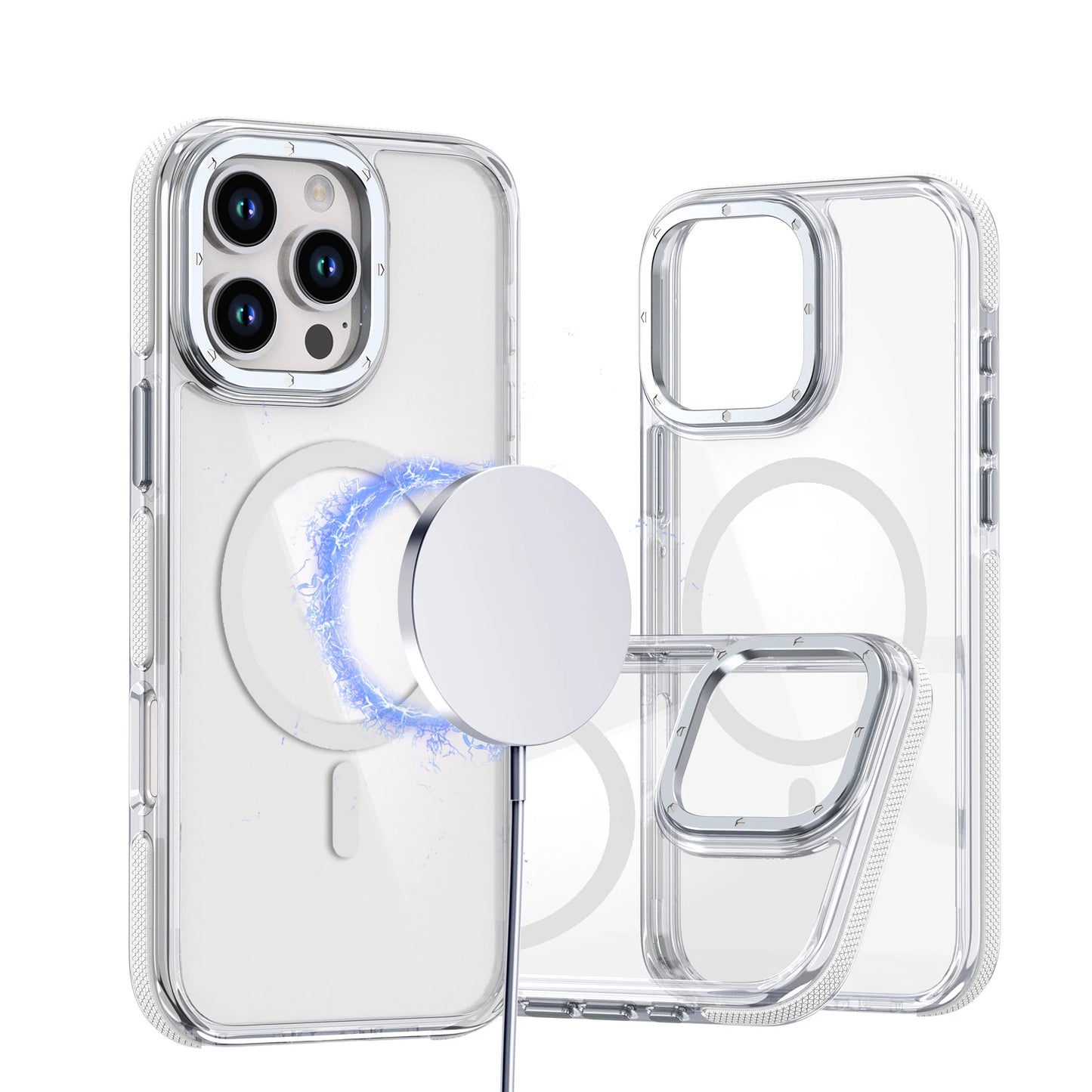 Shockproof Clear Magnetic iPhone Case