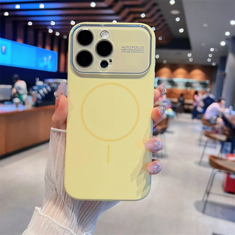 Auto-Focus Magnetic Silicone iPhone Case