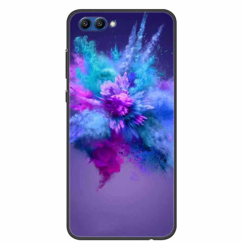 For Honor View 10 Case Luxury Silicone TPU Soft Cover Phone Case For Huawei Honor V10 Funda Shockproof Fashion Cartoon Coque
