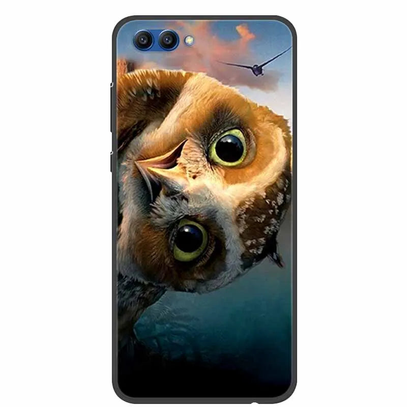 For Honor View 10 Case Luxury Silicone TPU Soft Cover Phone Case For Huawei Honor V10 Funda Shockproof Fashion Cartoon Coque