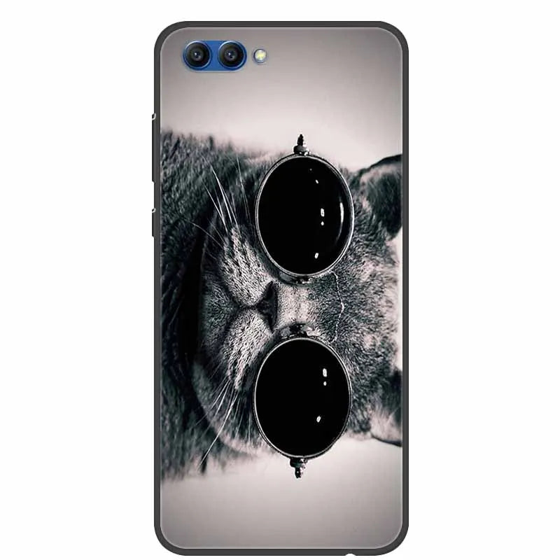 For Honor View 10 Case Luxury Silicone TPU Soft Cover Phone Case For Huawei Honor V10 Funda Shockproof Fashion Cartoon Coque