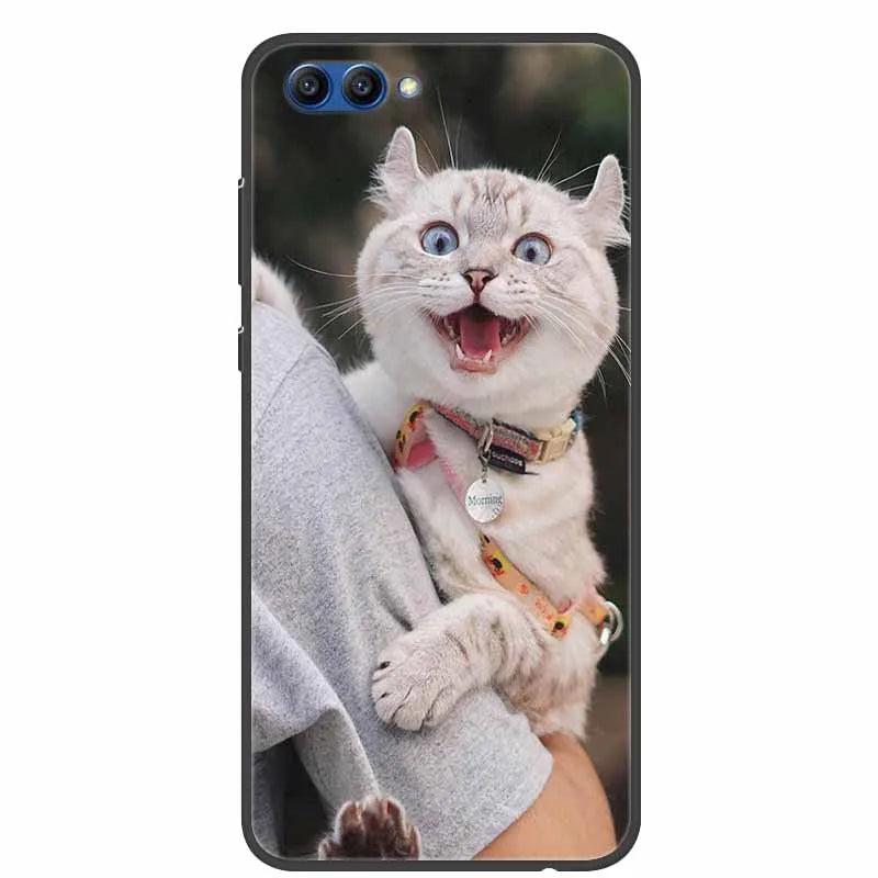 For Honor View 10 Case Luxury Silicone TPU Soft Cover Phone Case For Huawei Honor V10 Funda Shockproof Fashion Cartoon Coque