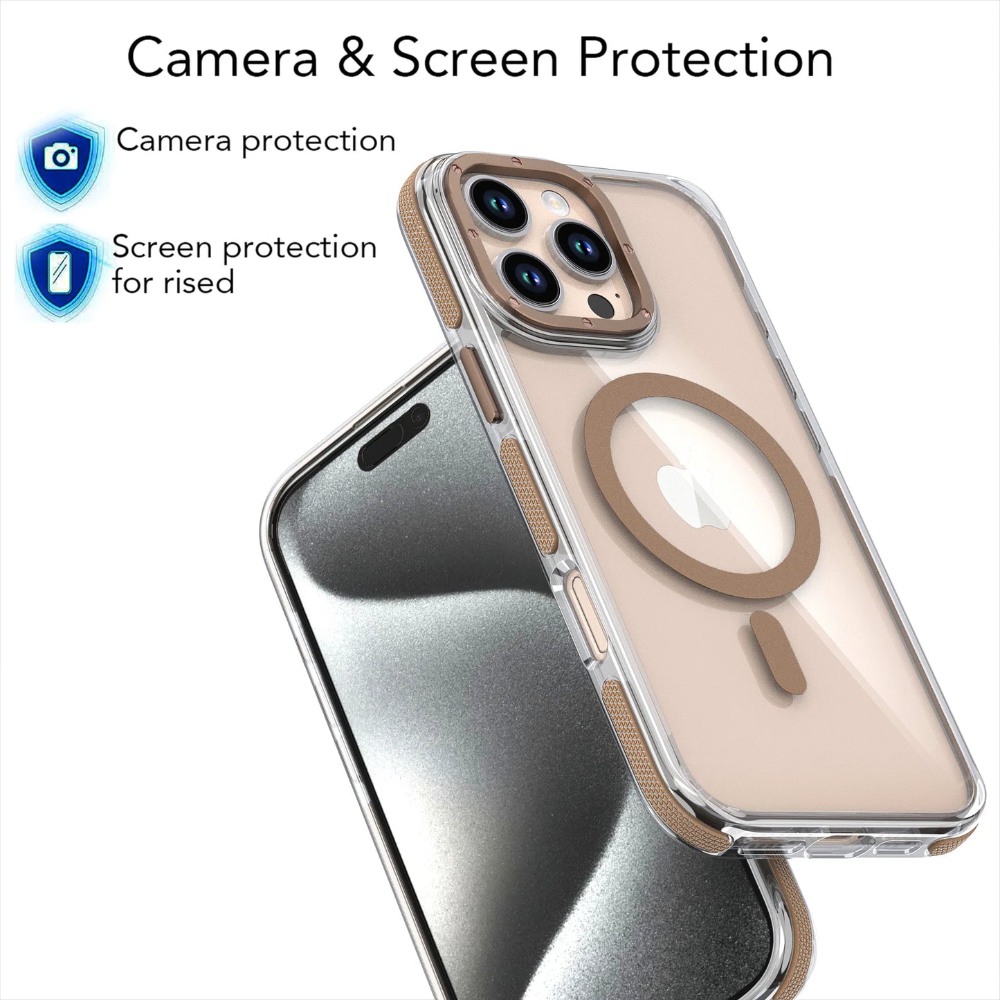 Shockproof Clear Magnetic iPhone Case