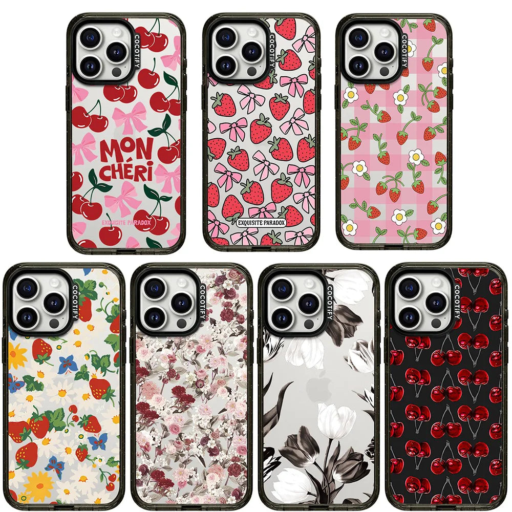 Retro Floral Acrylic iPhone Case