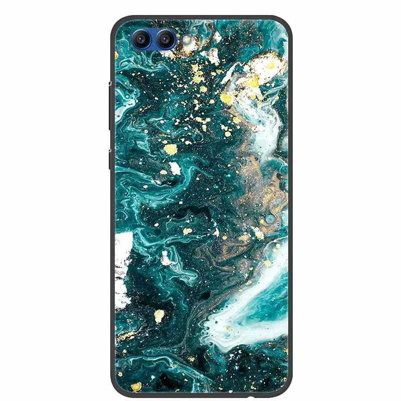For Honor View 10 Case Luxury Silicone TPU Soft Cover Phone Case For Huawei Honor V10 Funda Shockproof Fashion Cartoon Coque