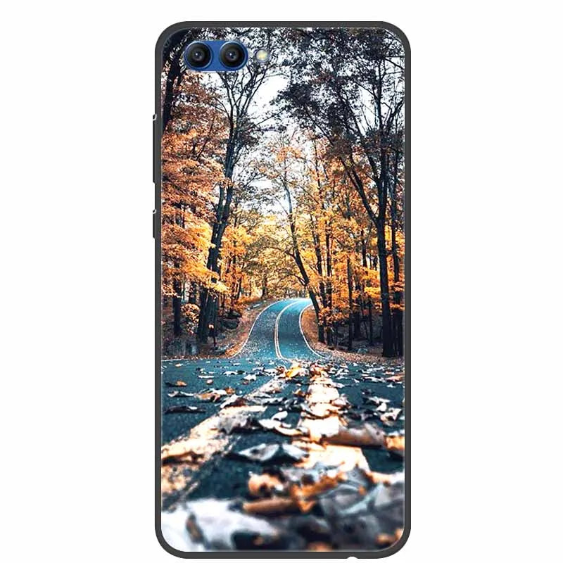 For Honor View 10 Case Luxury Silicone TPU Soft Cover Phone Case For Huawei Honor V10 Funda Shockproof Fashion Cartoon Coque