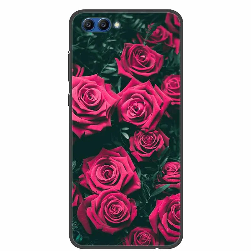 For Honor View 10 Case Luxury Silicone TPU Soft Cover Phone Case For Huawei Honor V10 Funda Shockproof Fashion Cartoon Coque