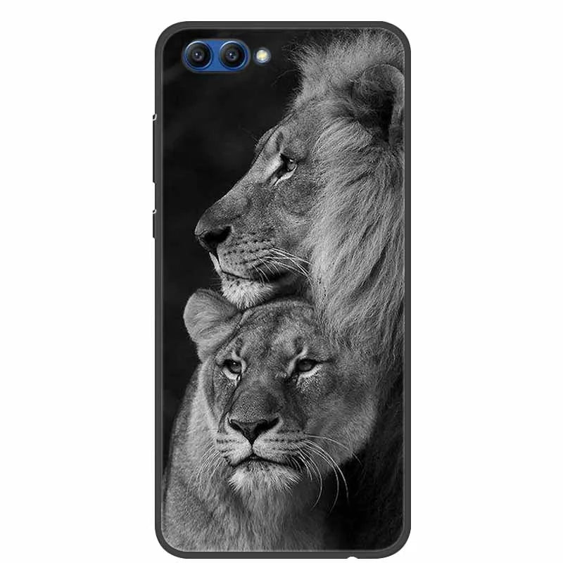 For Honor View 10 Case Luxury Silicone TPU Soft Cover Phone Case For Huawei Honor V10 Funda Shockproof Fashion Cartoon Coque