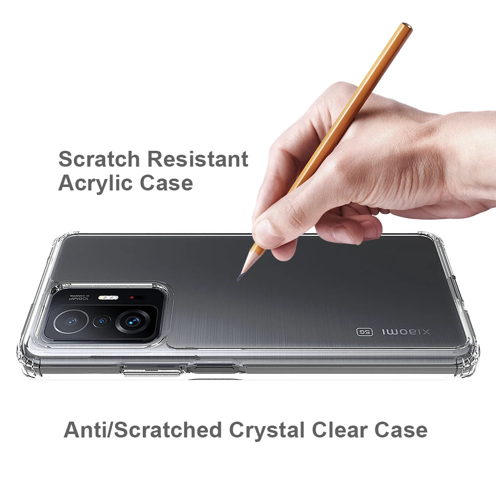Clear Phone Case For Xiaomi Mi 11T 13T Case Transparent Soft Cover For Xiaomi Mi 11T Pro Anti Scratched Resistant Acrylic Cases