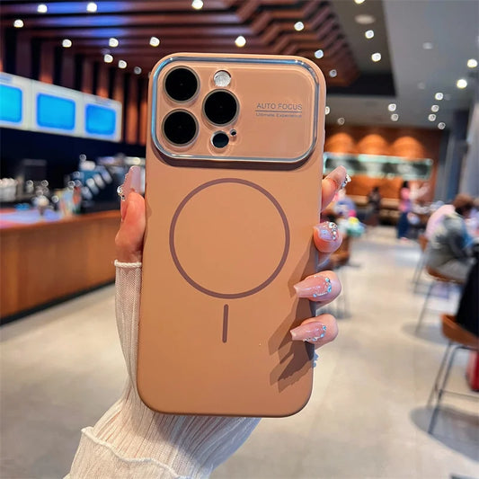 Auto-Focus Magnetic Silicone iPhone Case
