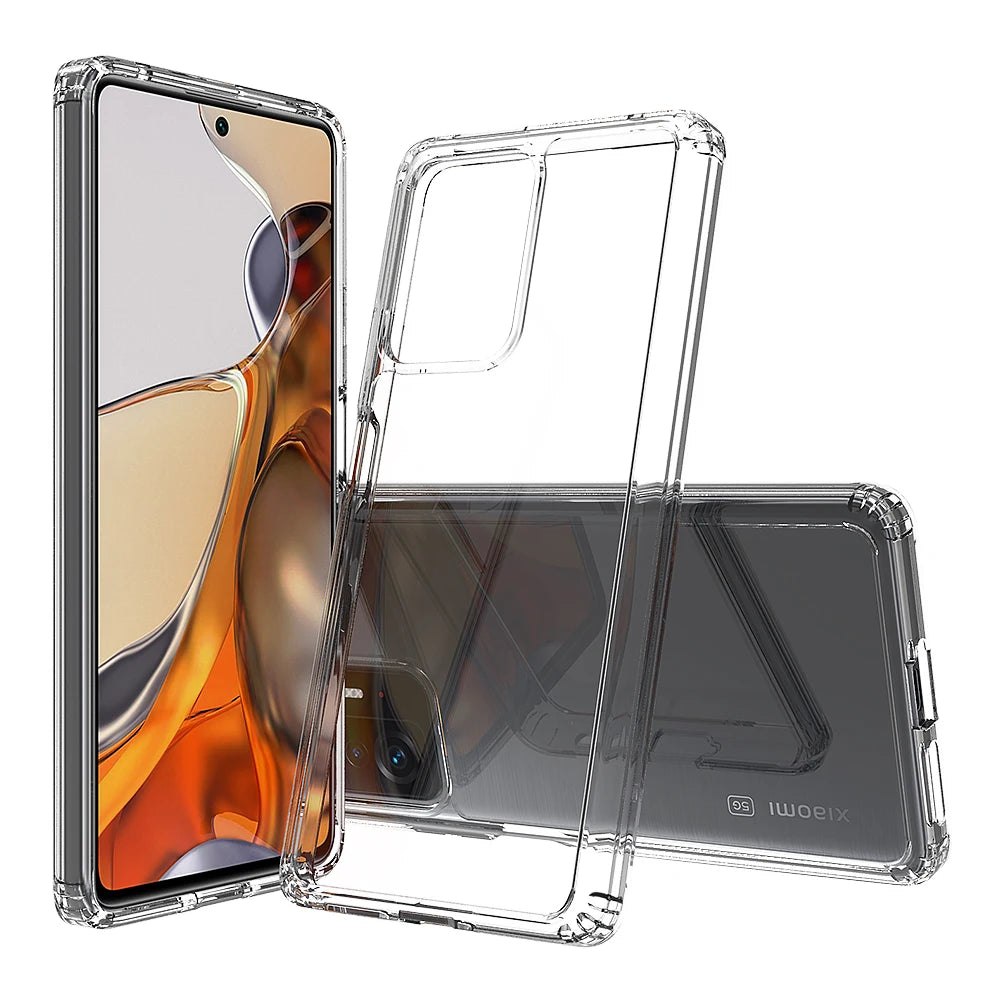 Clear Phone Case For Xiaomi Mi 11T 13T Case Transparent Soft Cover For Xiaomi Mi 11T Pro Anti Scratched Resistant Acrylic Cases