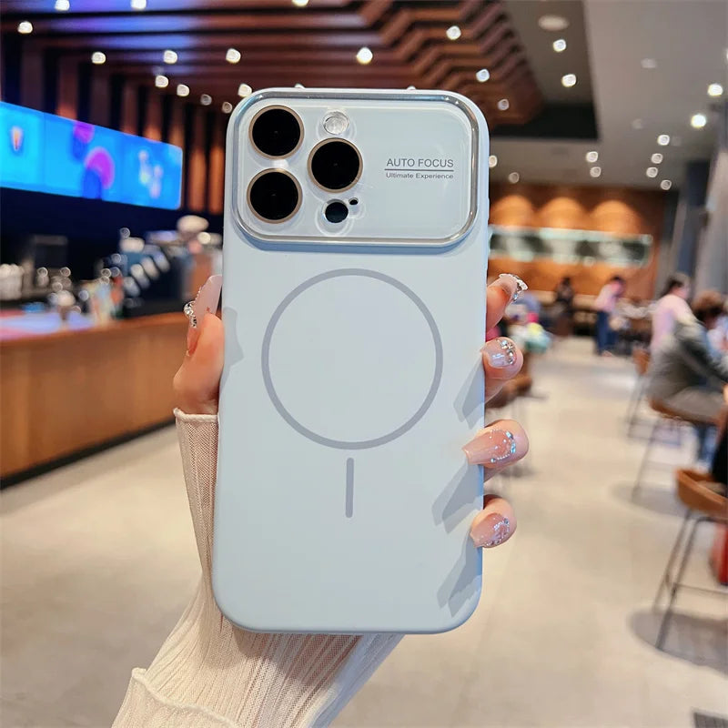 Auto-Focus Magnetic Silicone iPhone Case
