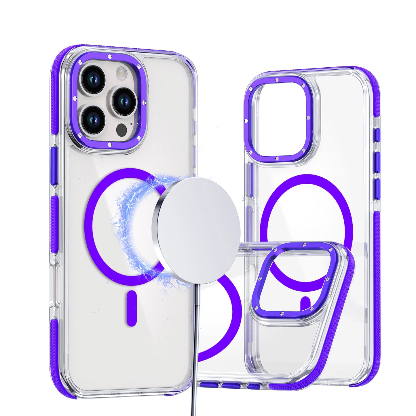 Shockproof Clear Magnetic iPhone Case