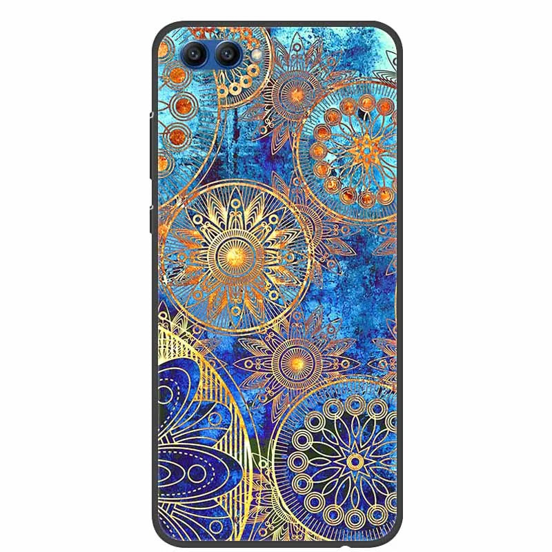 For Honor View 10 Case Luxury Silicone TPU Soft Cover Phone Case For Huawei Honor V10 Funda Shockproof Fashion Cartoon Coque