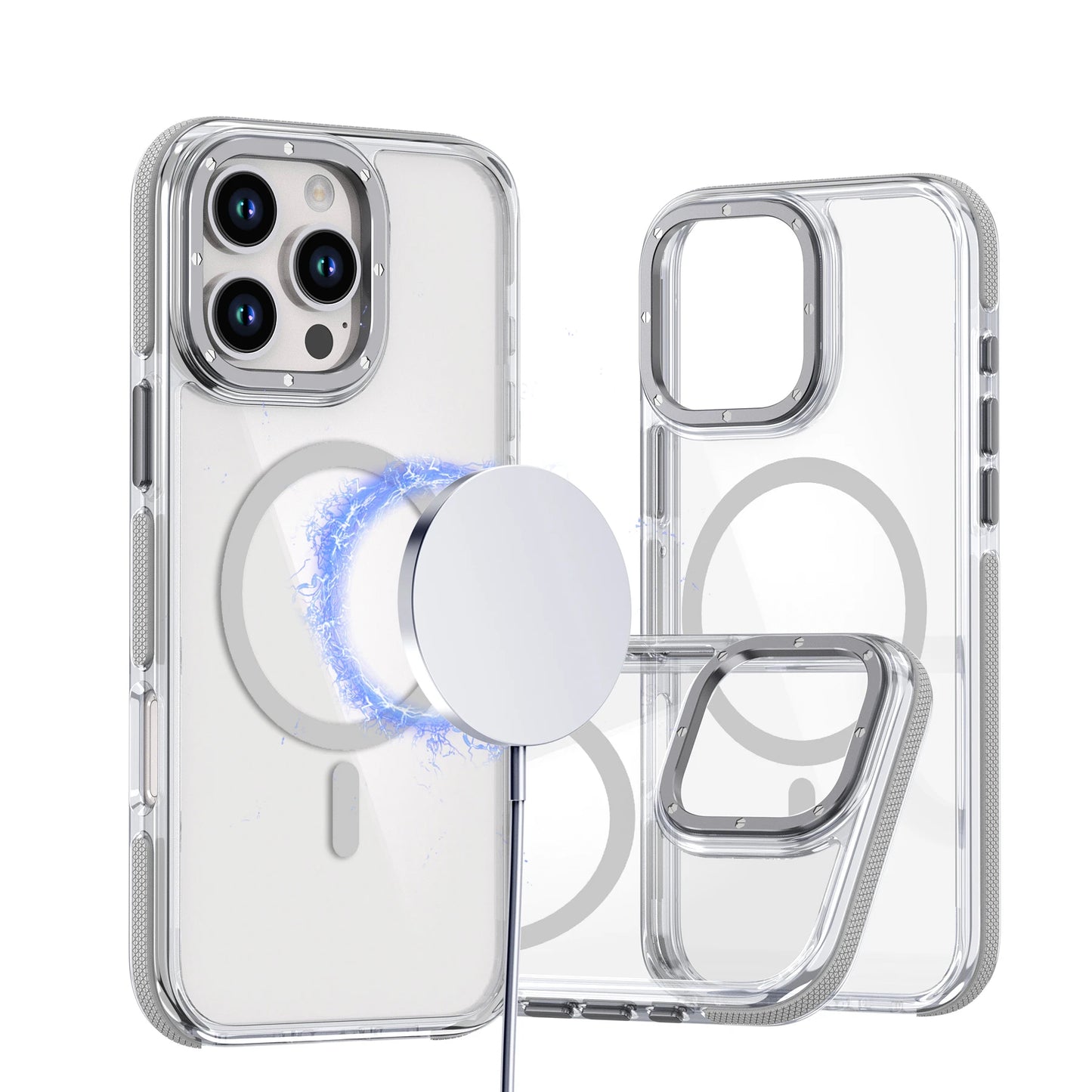 Shockproof Clear Magnetic iPhone Case