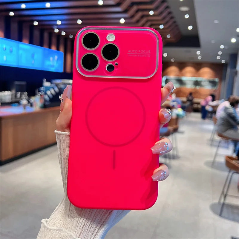 Auto-Focus Magnetic Silicone iPhone Case