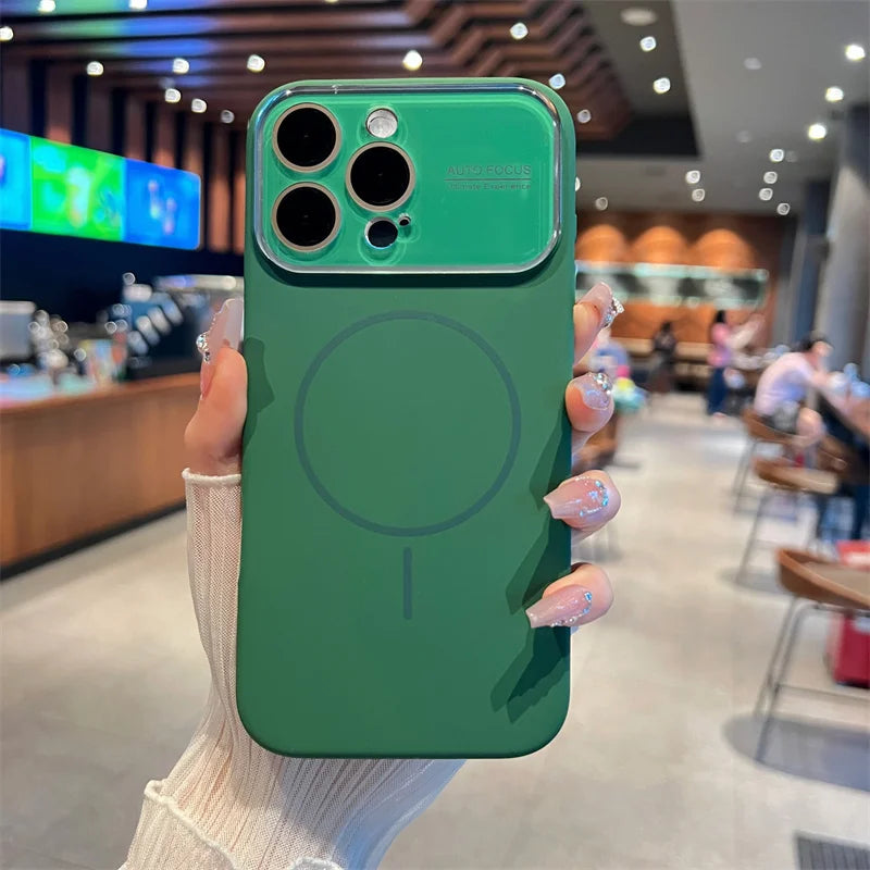 Auto-Focus Magnetic Silicone iPhone Case