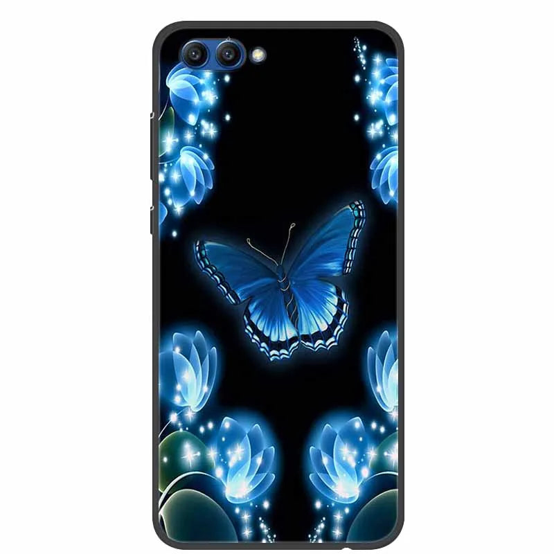 For Honor View 10 Case Luxury Silicone TPU Soft Cover Phone Case For Huawei Honor V10 Funda Shockproof Fashion Cartoon Coque