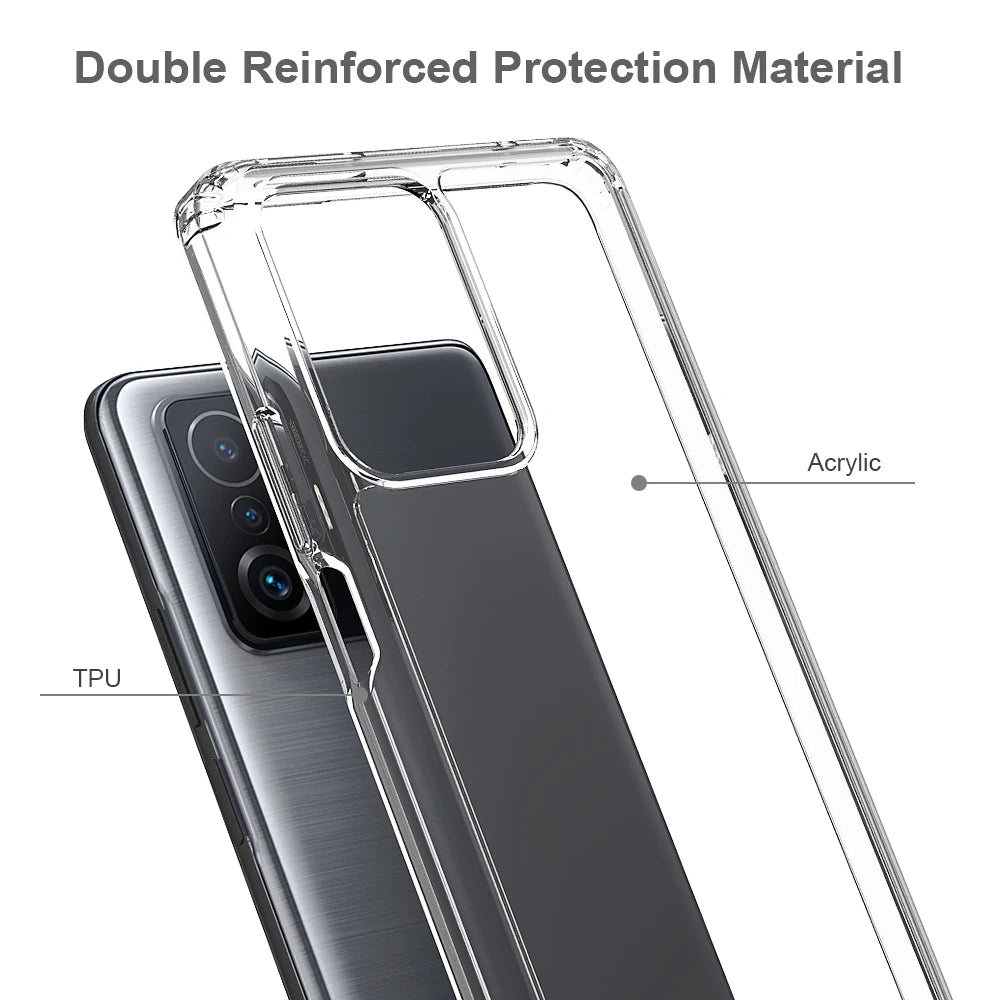 Clear Phone Case For Xiaomi Mi 11T 13T Case Transparent Soft Cover For Xiaomi Mi 11T Pro Anti Scratched Resistant Acrylic Cases