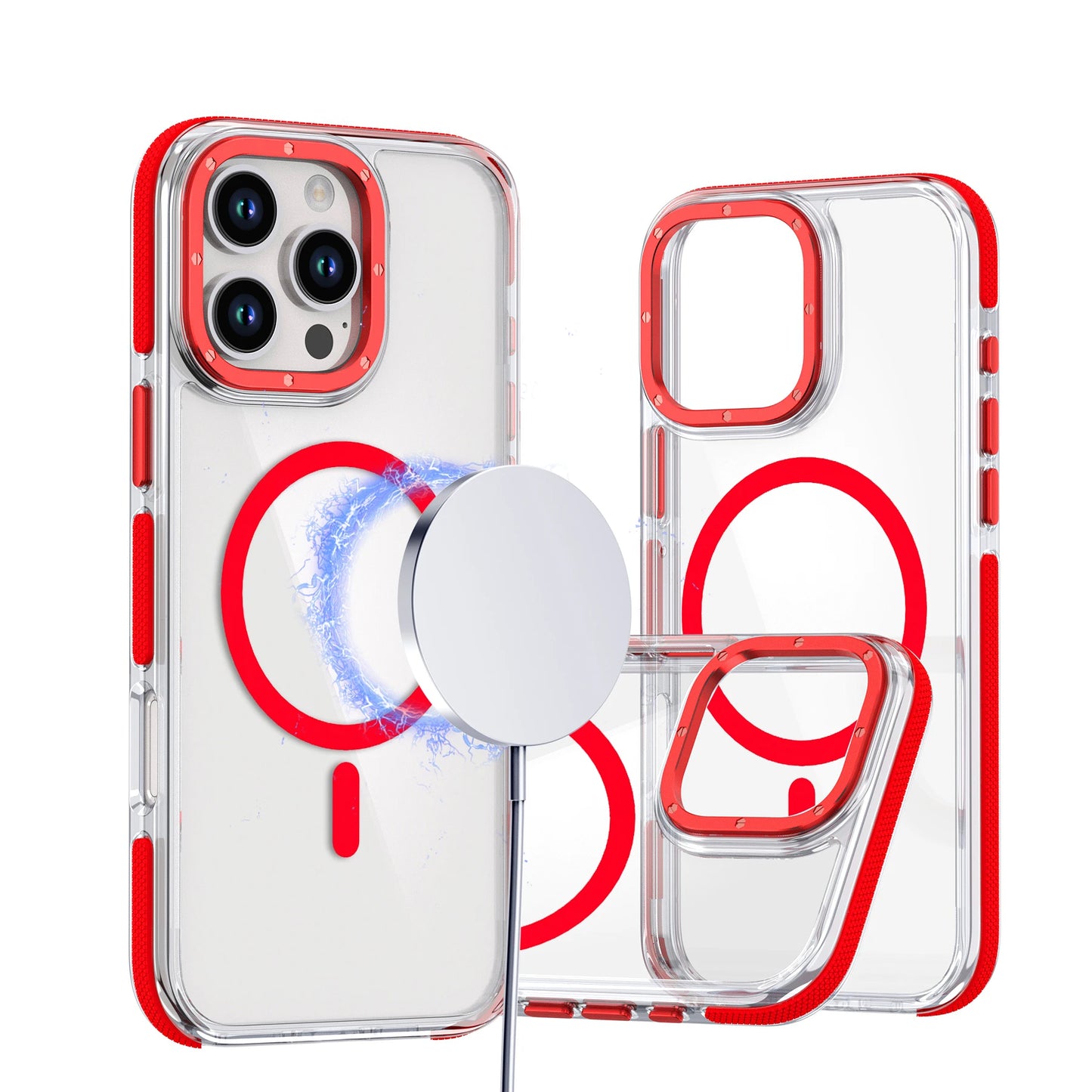 Shockproof Clear Magnetic iPhone Case