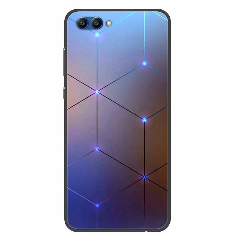 For Honor View 10 Case Luxury Silicone TPU Soft Cover Phone Case For Huawei Honor V10 Funda Shockproof Fashion Cartoon Coque