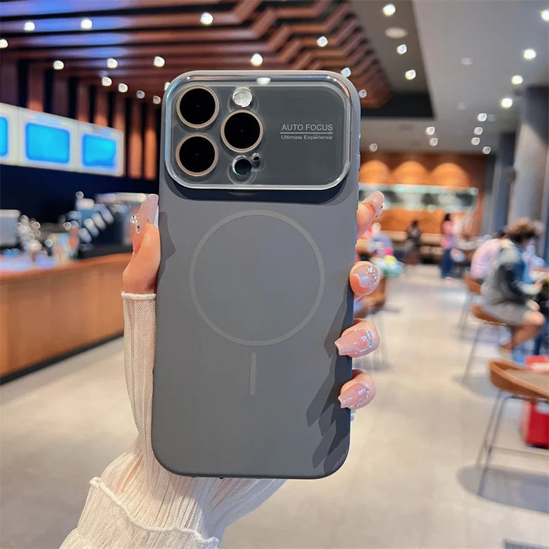 Auto-Focus Magnetic Silicone iPhone Case