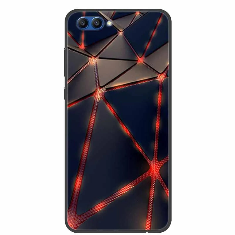 For Honor View 10 Case Luxury Silicone TPU Soft Cover Phone Case For Huawei Honor V10 Funda Shockproof Fashion Cartoon Coque