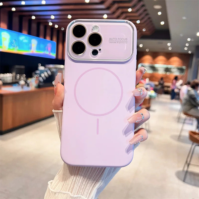 Auto-Focus Magnetic Silicone iPhone Case