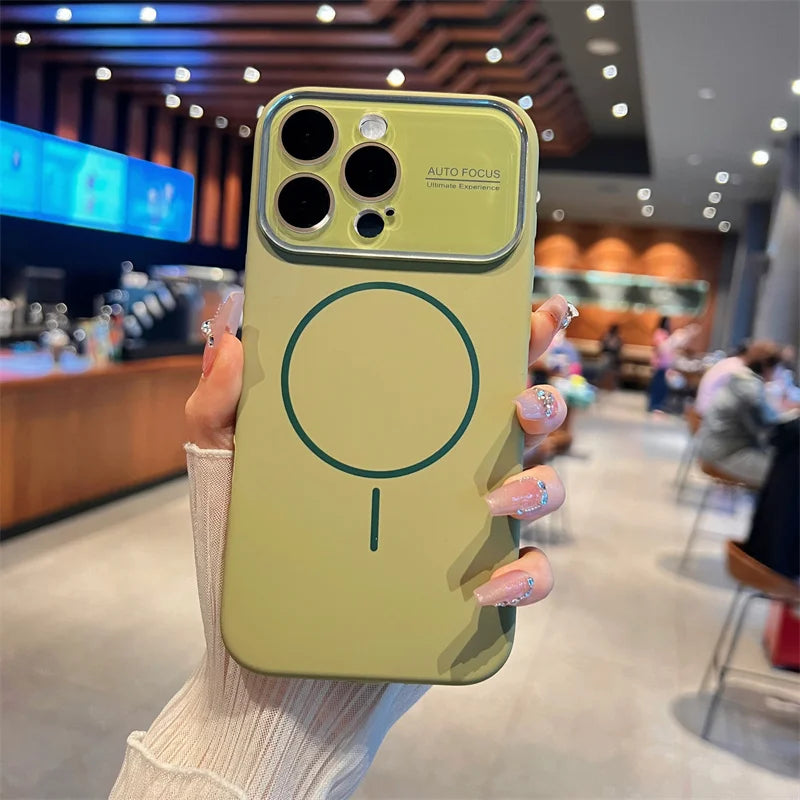 Auto-Focus Magnetic Silicone iPhone Case