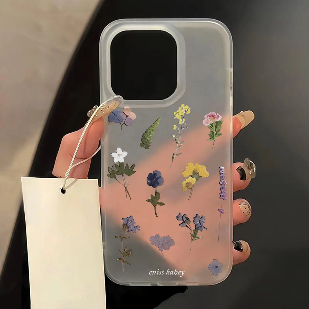 Light Blue Flower iPhone Case