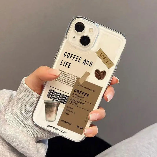 Coffee Soft Transparent iPhone Case