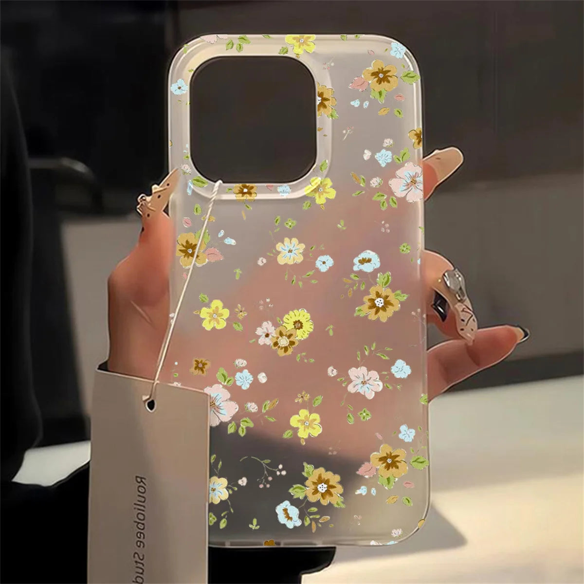 Light Blue Flower iPhone Case