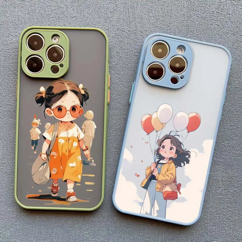 Cute Cartoon Girl Phone Case